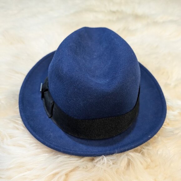 Conner Hand Made Hats Blue Wool Fedora Size Large - Picture 3 of 7